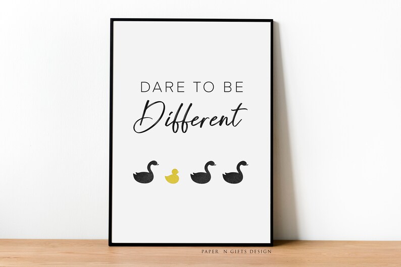 dare-to-be-different-poster-dare-to-be-different-print-home-wall-art