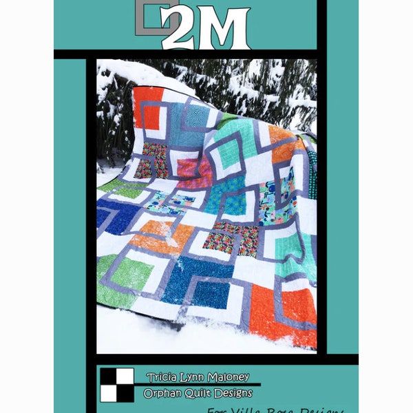 2M Quilt Pattern - Postcard Pattern - Orphan Quilt Designs - Villa Rosa Designs - Fat Quarter Quilt Pattern - VRDOQ053