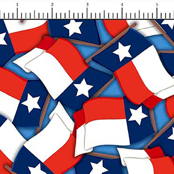 Texas State Flag - Priced by the Half Yard - All Texas Shop Hop - QT Fabrics - 2600 30092 RB