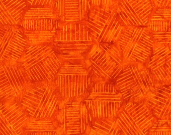 Pumpkin Hexies Batik - Sold by the Half Yard - Banyan Batiks - 81700-58