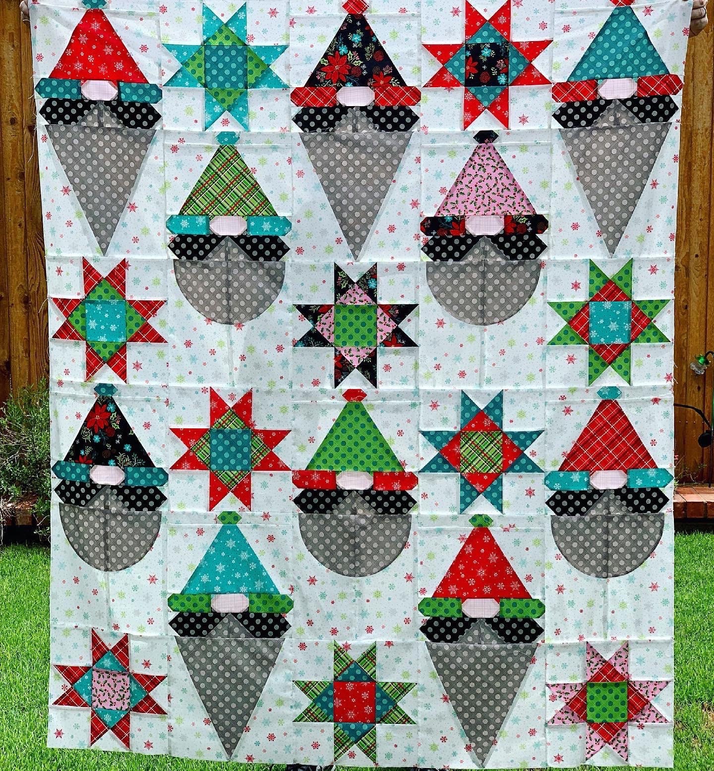 Gnome Fest Quilt KIT Pattern by Charisma Horton Christmas Etsy