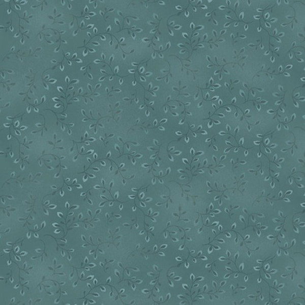 Dusty Teal Folio Basics - Priced by the Half Yard - Color Principle for Henry Glass Fabrics - 7755-72