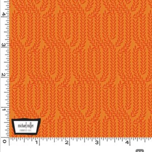 Braid Texture Orange - Love You! Gnome-atter What - Gnome Hair Fabric - Fabric by the Yard - Michael Miller Fabrics - CX10032-ORAN-D