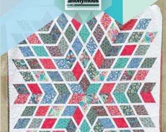 Blooming Star - 68 3/4” x 77” Quilt Addicts Anonymous - Stephanie Soebbing - Paper Pattern