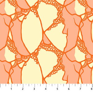 Entangled Blush - Priced by the Half Yard/Cut Continuous - Wild Abandon by Heather Bailey for Figo Fabrics - 90895-56