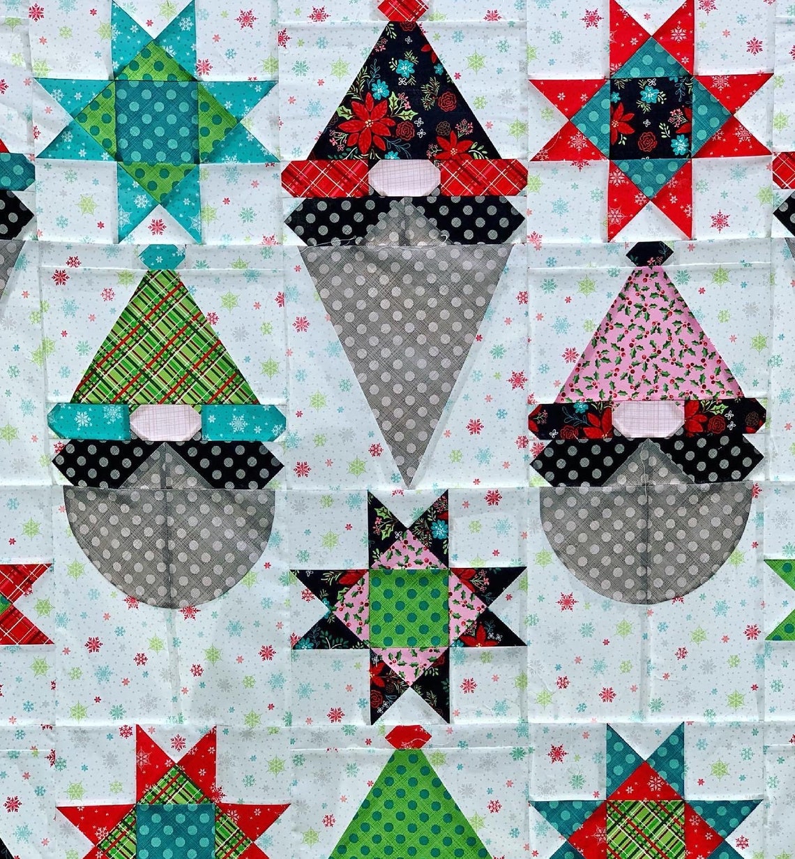 Gnome Fest Quilt KIT Pattern by Charisma Horton Christmas Etsy