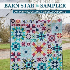 Barn Star Sampler Quilt Book - Softcover Book - Sampler Quilt - Shelley Cavanna