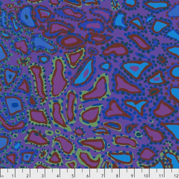 Animal Purple - Brandon Mably for Kaffe Fassett - 100% Cotton - Animal Print - PWBM07.PURPLE