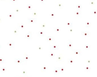 Christmas Pin Dot - Priced by the Half Yard/Cut Continuous - Lori Holt for Riley Blake Designs - 100% Cotton - C705 CHRISTMAS