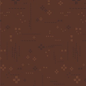Fudge Brownie Decostitch Elements - Priced by the 1/2 Yard - Art Gallery Fabrics - DSE-743