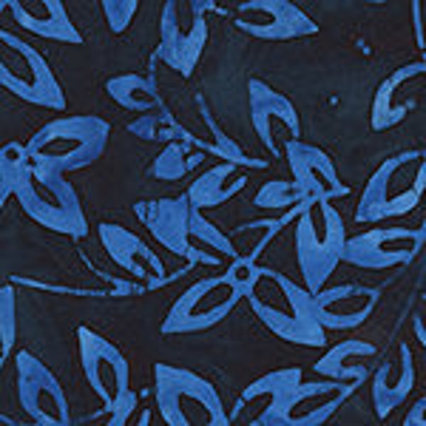 Splash Batiks Beanstalk “Navy” - Sold by the Half Yard - QE6 Splash Anthology Fabrics - 434Q-5