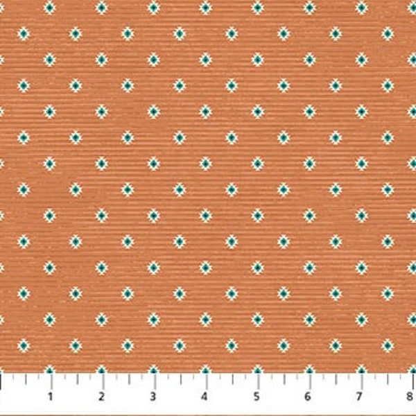 Navajo Mini Rust - Priced by the Half Yard - Southwest Vista - Deborah Edwards for Northcott Fabrics - 25635 34