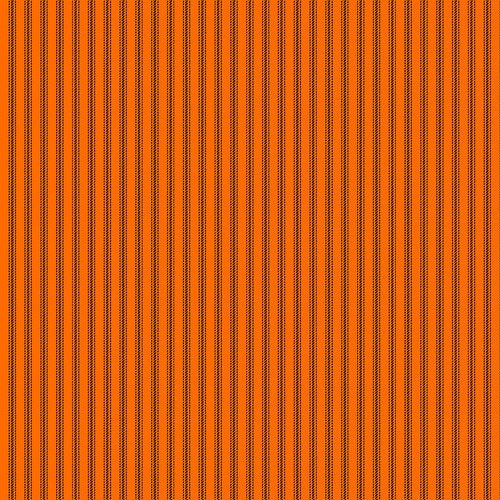 Black Ticking Stripe on Orange - Priced by the Half Yard - Stitching Housewives for Henry Glass Fabrics - 9827-30