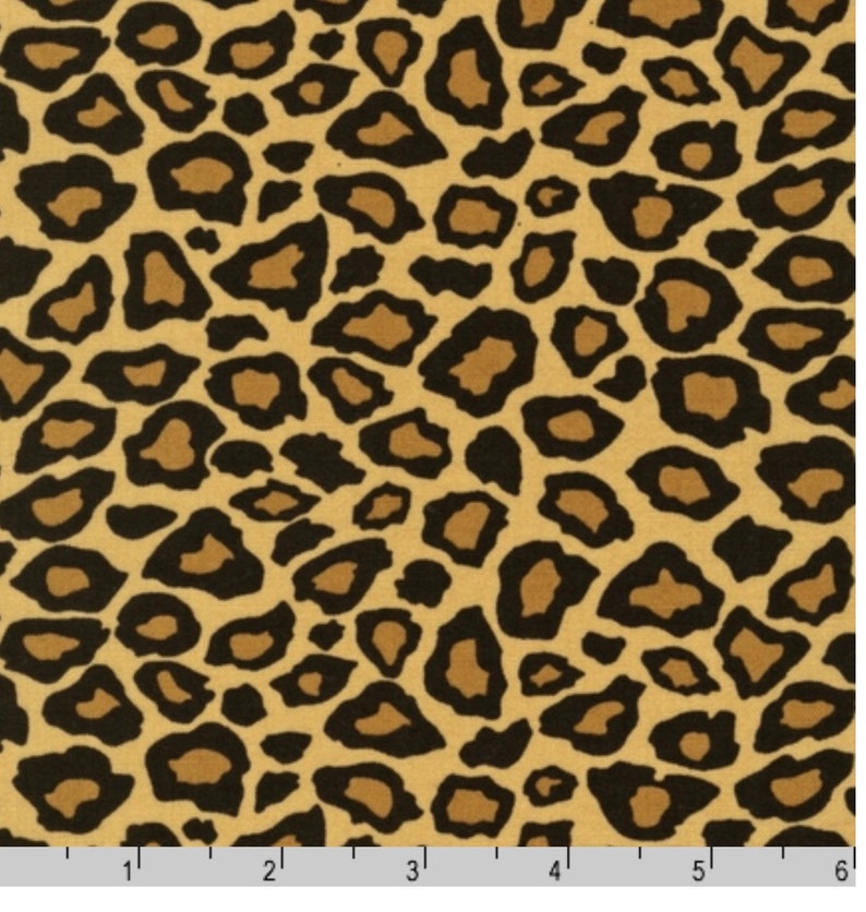 Leopard Print Fabric Animal Print Fabric by the Yard - Etsy