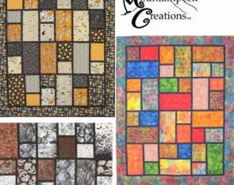 Triple Play - Mountainpeek Creations - Multiple Sizes Included - Fat Quarter Quilt