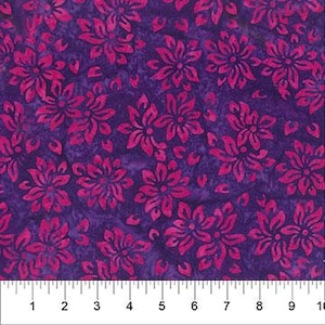 Pansy &quot;Edible Floral&quot; Batik - Priced by the Half Yard/Cut Continuous - Rock Candy - Banyan Batiks - 83114-85