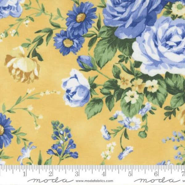 Yellow Rose Fabric - Etsy