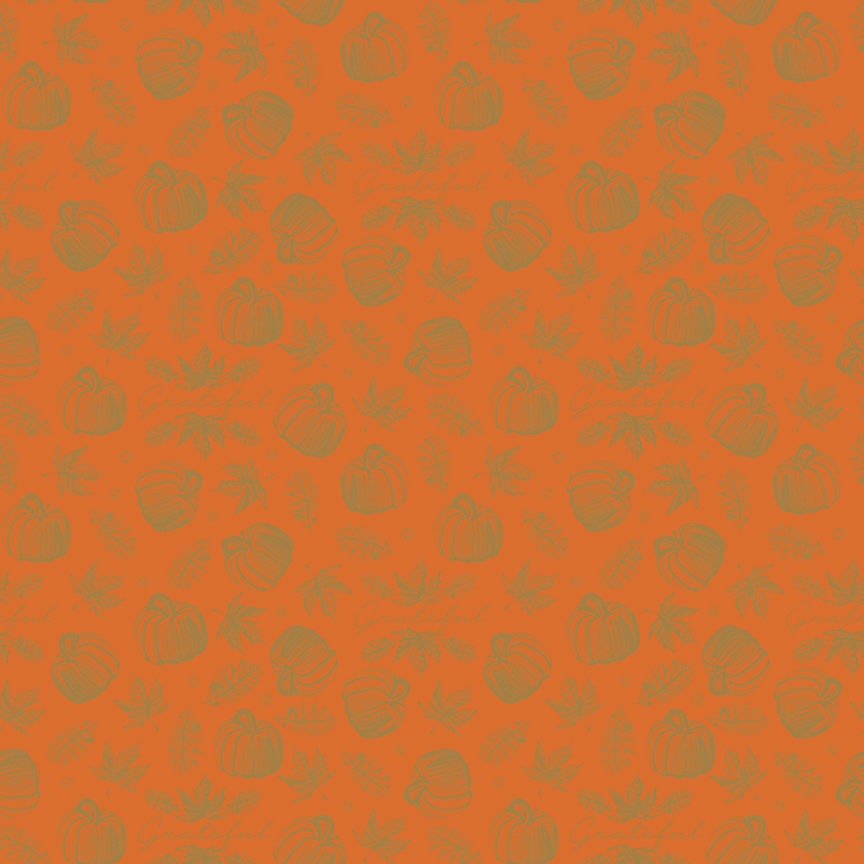 Autumn Icons Orange Sparkle - Shades of Autumn - Sold by the Half Yard - My Mind's Eye for Riley Blake Designs - C13475-ORANGE