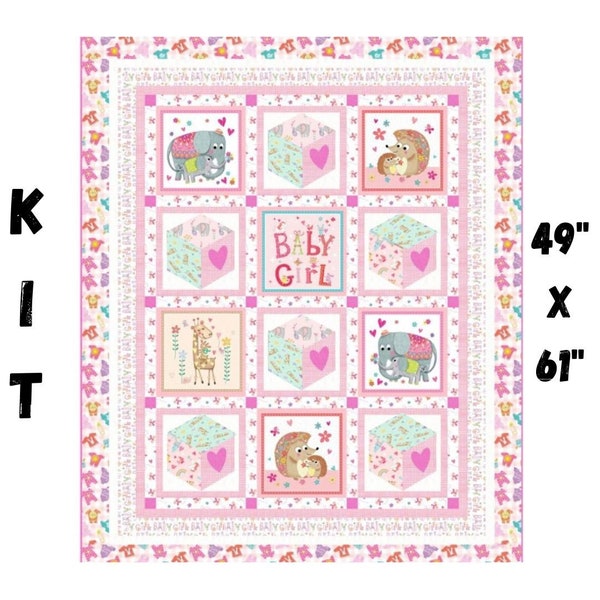 Quilt Kits Baby Girl Fabric - Etsy