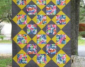 Downtown Quilt Pattern - Postcard Pattern - Running Doe - Villa Rosa Designs - VRDRD017