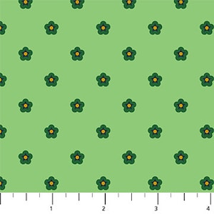 Whimsy Aqua - Priced by the Half Yard/Cut Continuous - Wild Abandon by Heather Bailey for Figo Fabrics - 90898-60