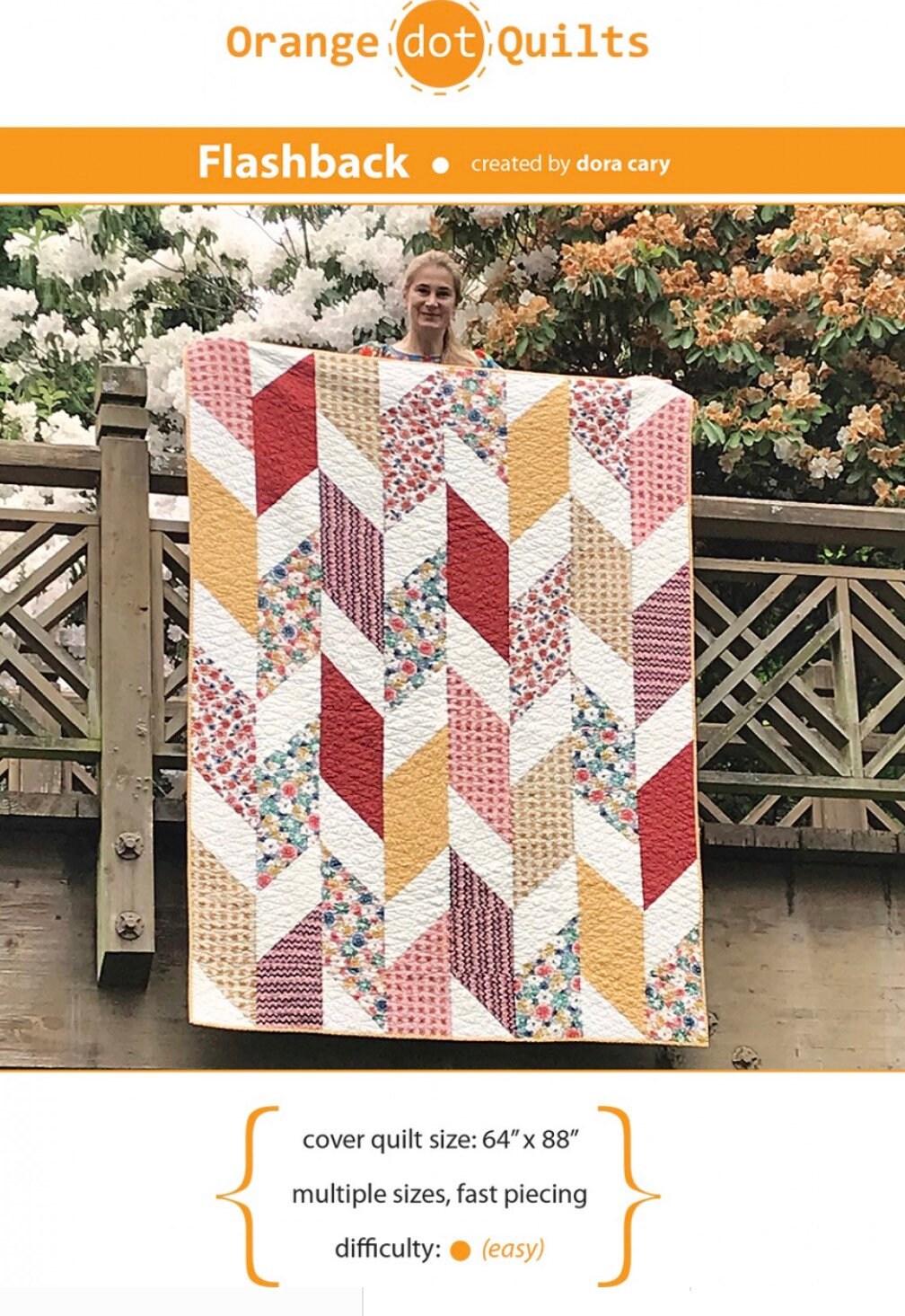 Flashback Quilt Pattern by Orange Dot Quilts Etsy