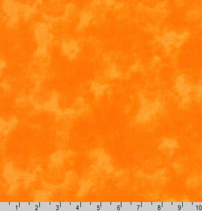 100/% Cotton Blender Fabric Orange Cloud Cover Robert Kaufman Fabric By The Yard