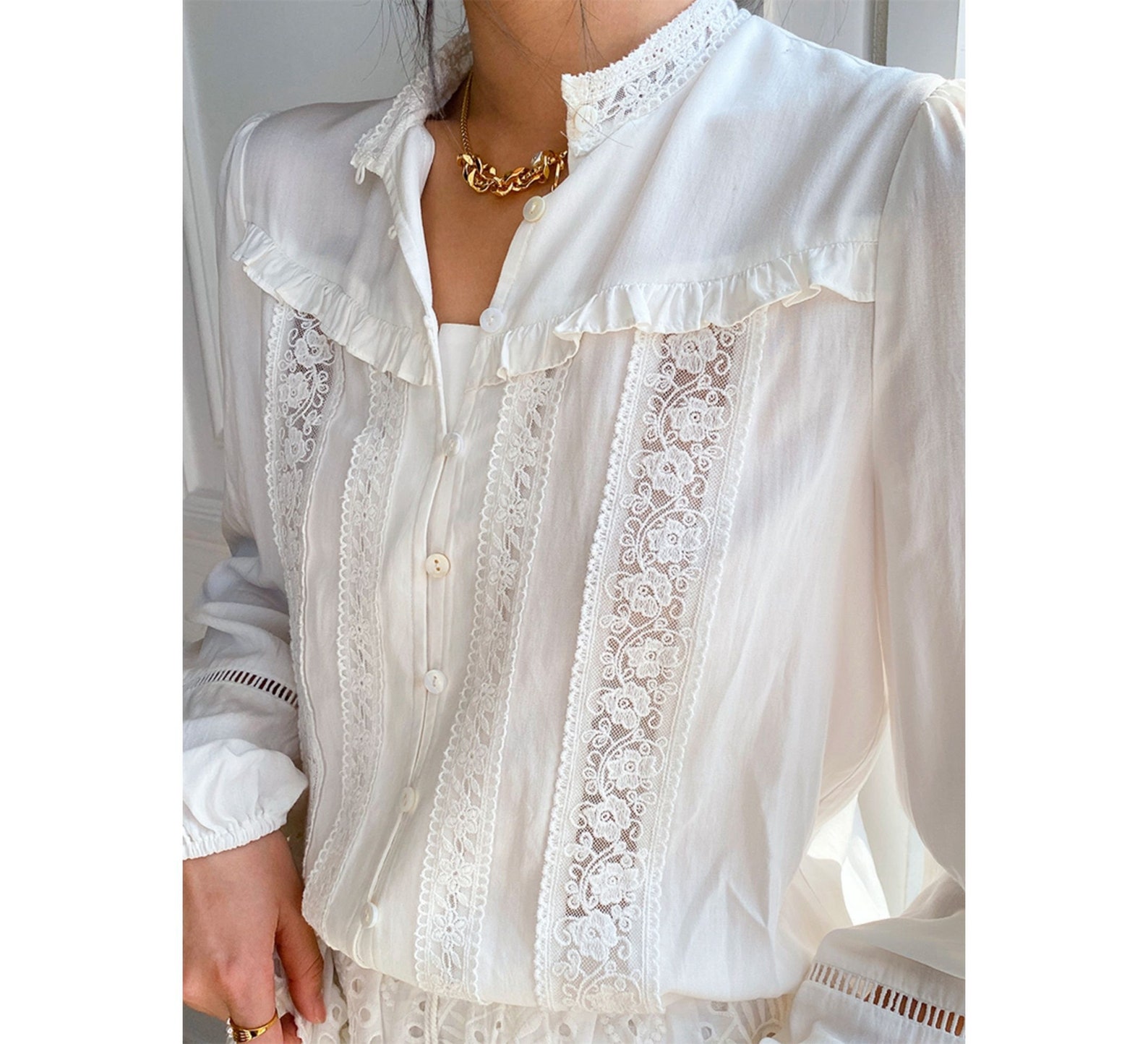 Parisian White Blouse