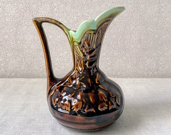 Art Deco Ceramic Vase / Thulin Small Pitcher / Antique Belgium Pottery