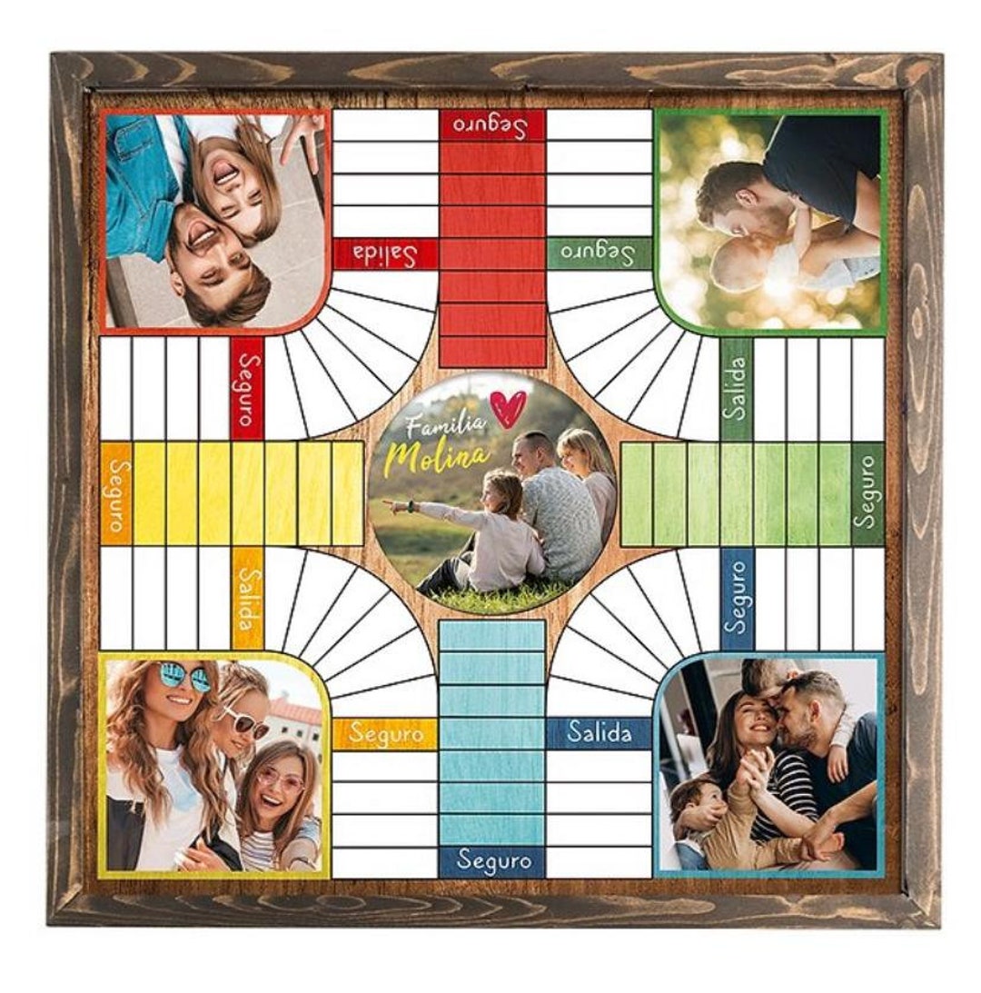 Ludo Game Rustic Olive Wood Board Olive Wood Parcheesi -  Portugal