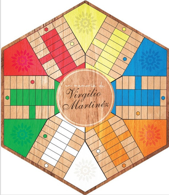 Personalized Wooden Parcheesi Board Game With Pictures - 4 Players