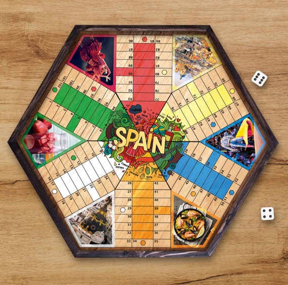 Parques/Parcheesi Board for 4 and 6 Players.