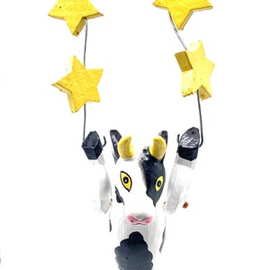 Cow Halo Christmas Tree Ornament
