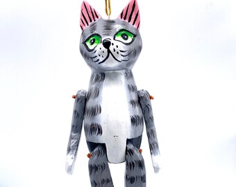 Grey Puppet Christmas Tree Ornament