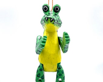 Alligator Puppet Christmas Tree Ornament