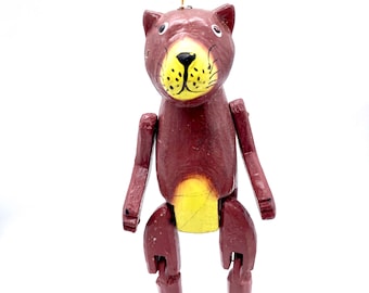 Adorno del árbol de Navidad de la marioneta del oso