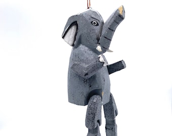 Elephant Puppet Christmas Tree Ornament
