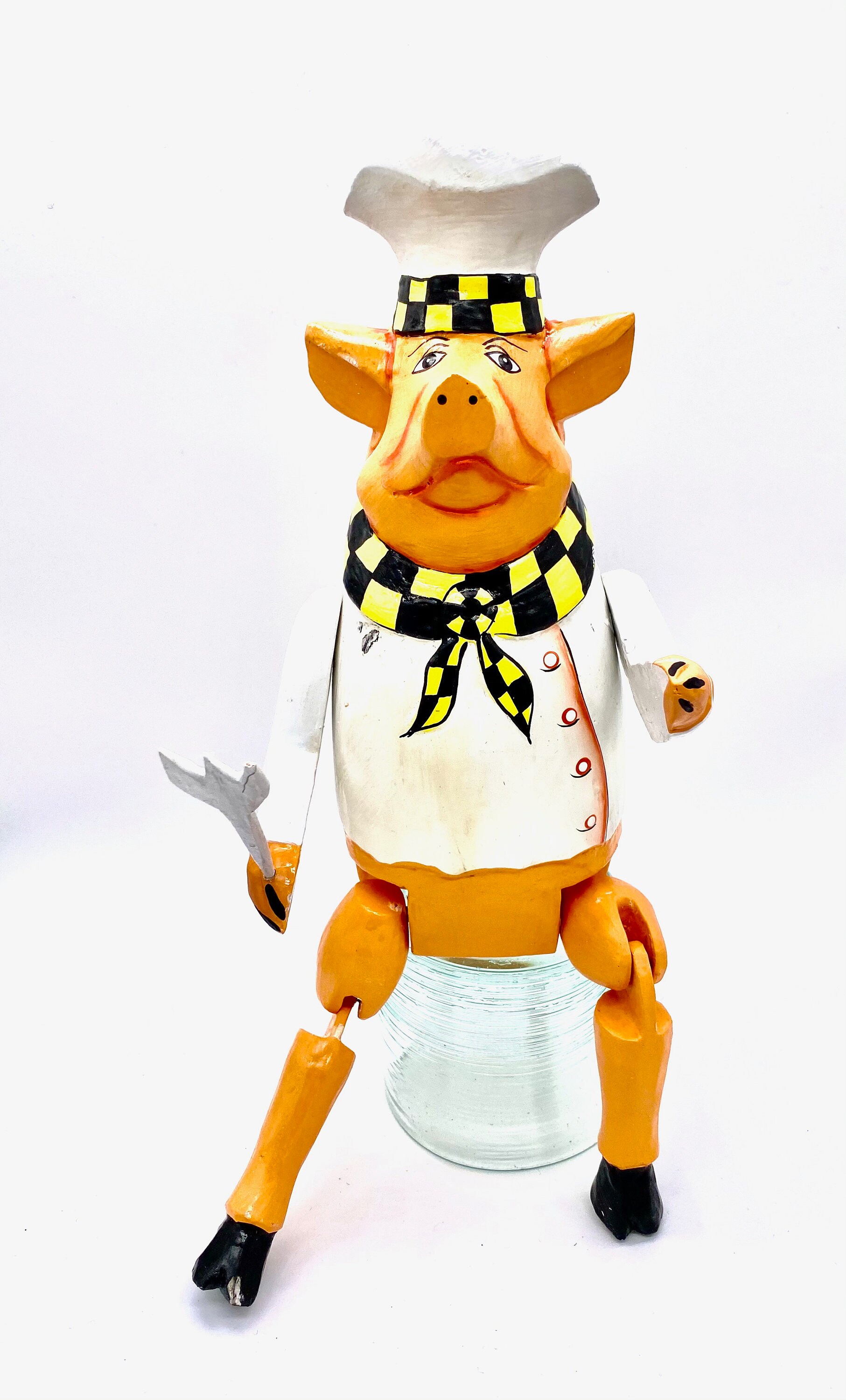 rooster chef statue