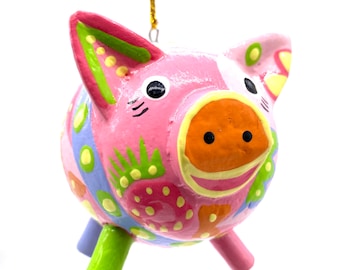 Modern Pig Christmas Tree Ornament