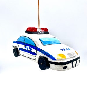 Police Car Christmas Tree Ornament