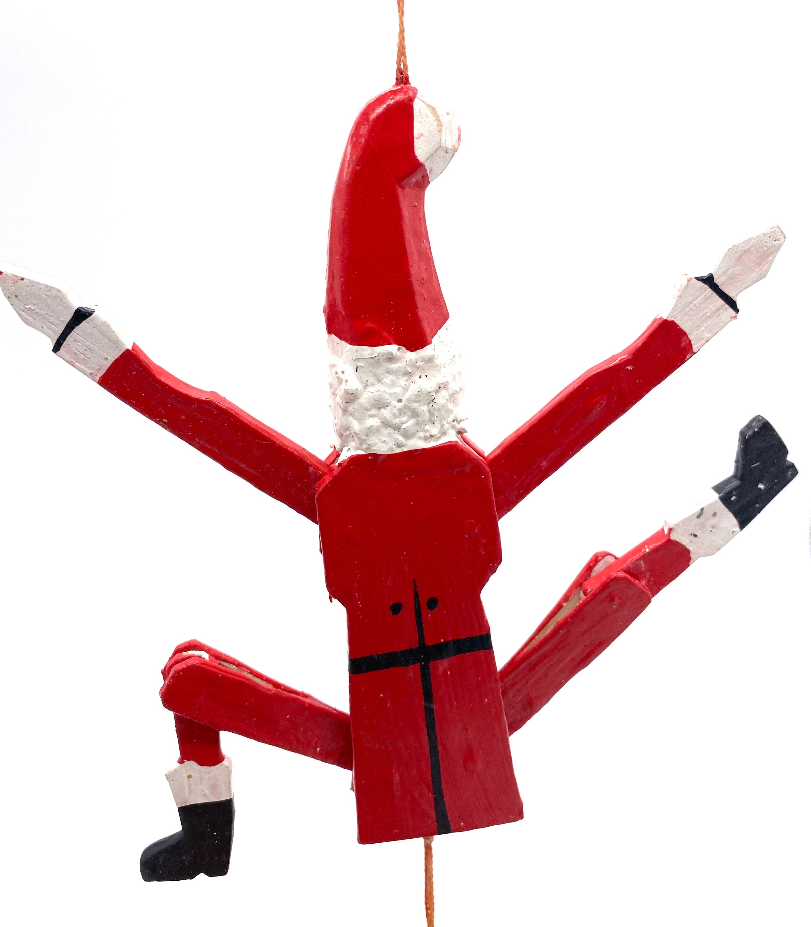 Santa Pull Toy Christmas Tree Ornaments Etsy