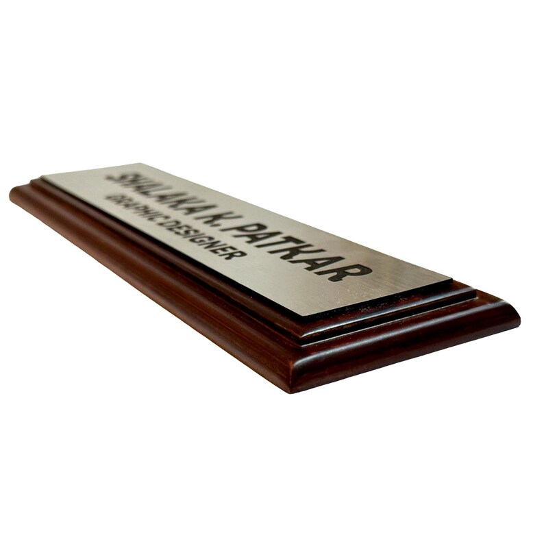 Personalized Name Plate Custom Engraved Name Plate MDF Etsy