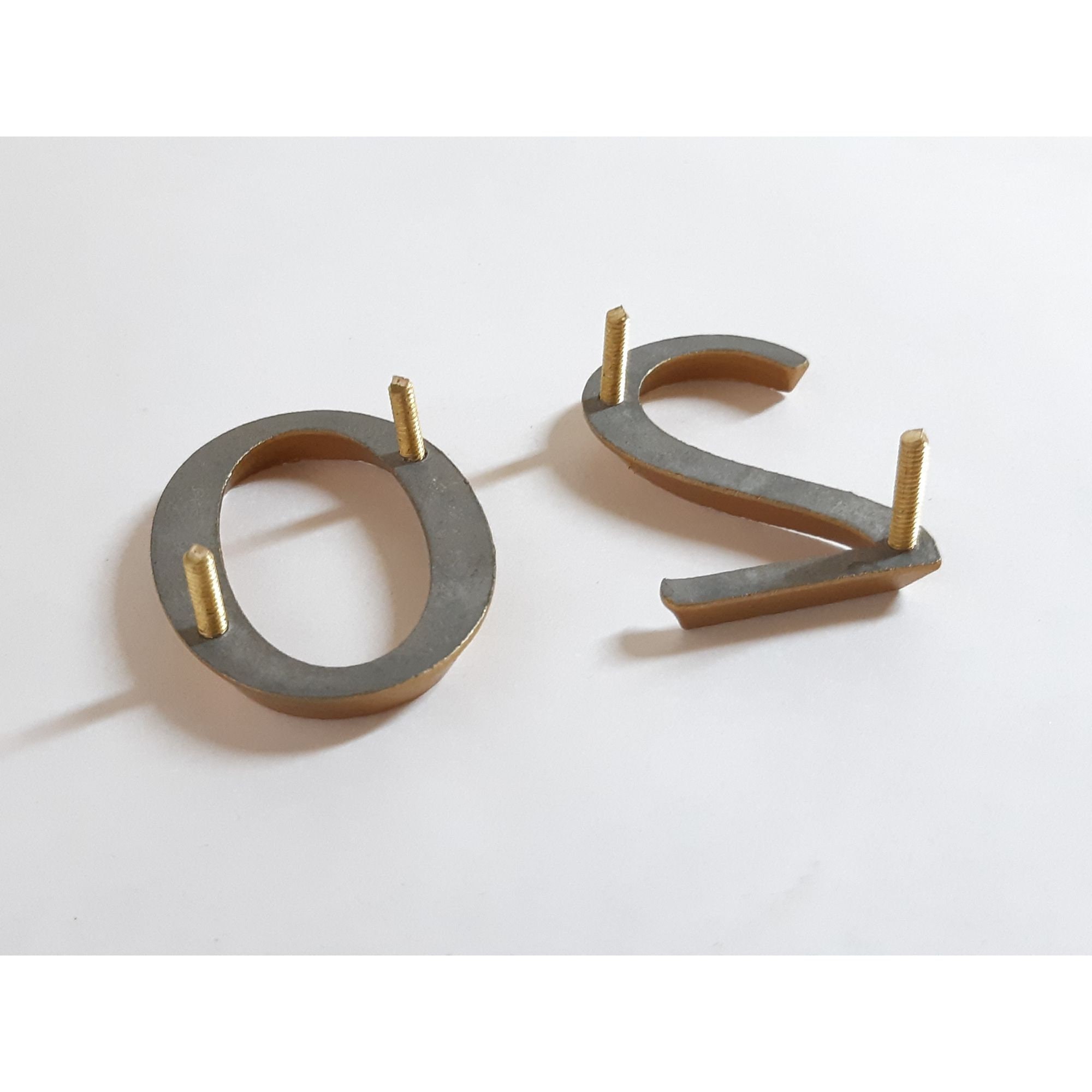 Contemporary Zinc Cast 3D Door Numbers/gold PU Coating - Etsy Norway