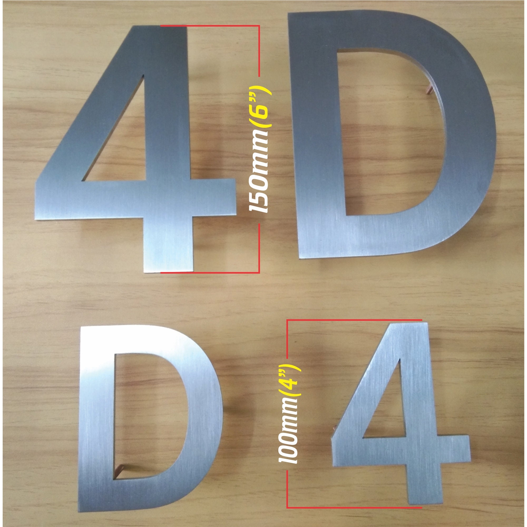 Steel Numbers Design Stainless Steel Modern House Number | Contemporary Numbers | House ...