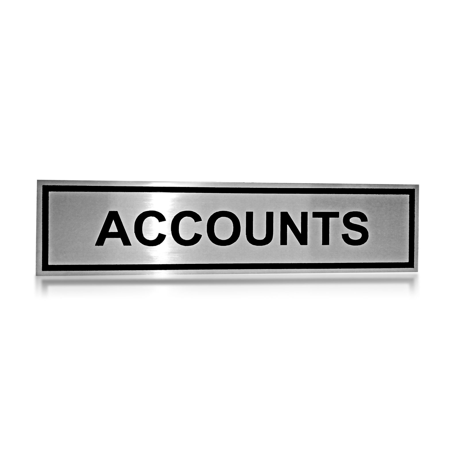 ACCOUNTS Stainless Steel Metal Cabin Door Sign for Office / Bank ...