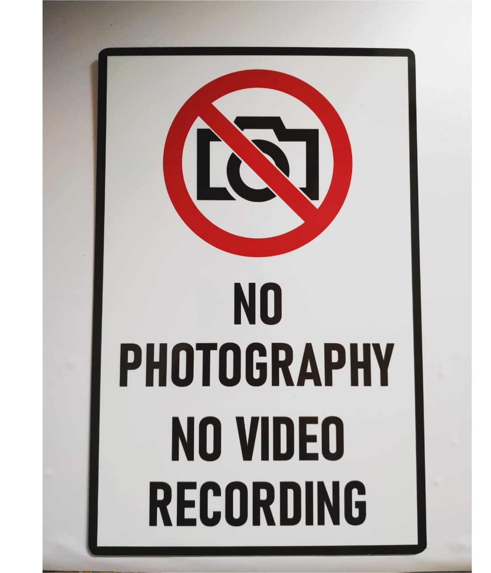 No Photography No Video Recording Sign Safety Sign in Aluminum | Etsy