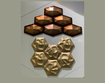 3D ABS Decorative Wall Panels | Wall Tiles | 3D Wall Art Design Modern PU Painted background for Living Room | Bedroom | TV Background