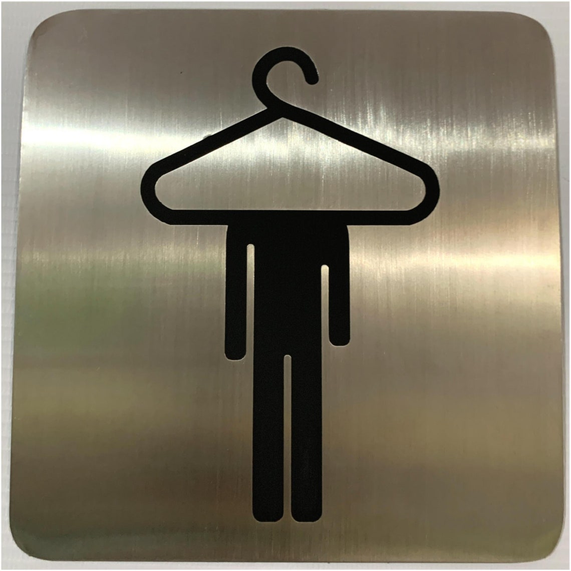 CHANGING ROOM MALE Sign Stainless Steel Satin Sign for Toilet Etsy