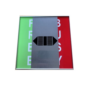 FREE | BUSY Slider Door Nameplate | Slider Name Plate | Office Door Plate | Silver Anodize Plate |Aluminum Profile Plate |Vacant or Occupied