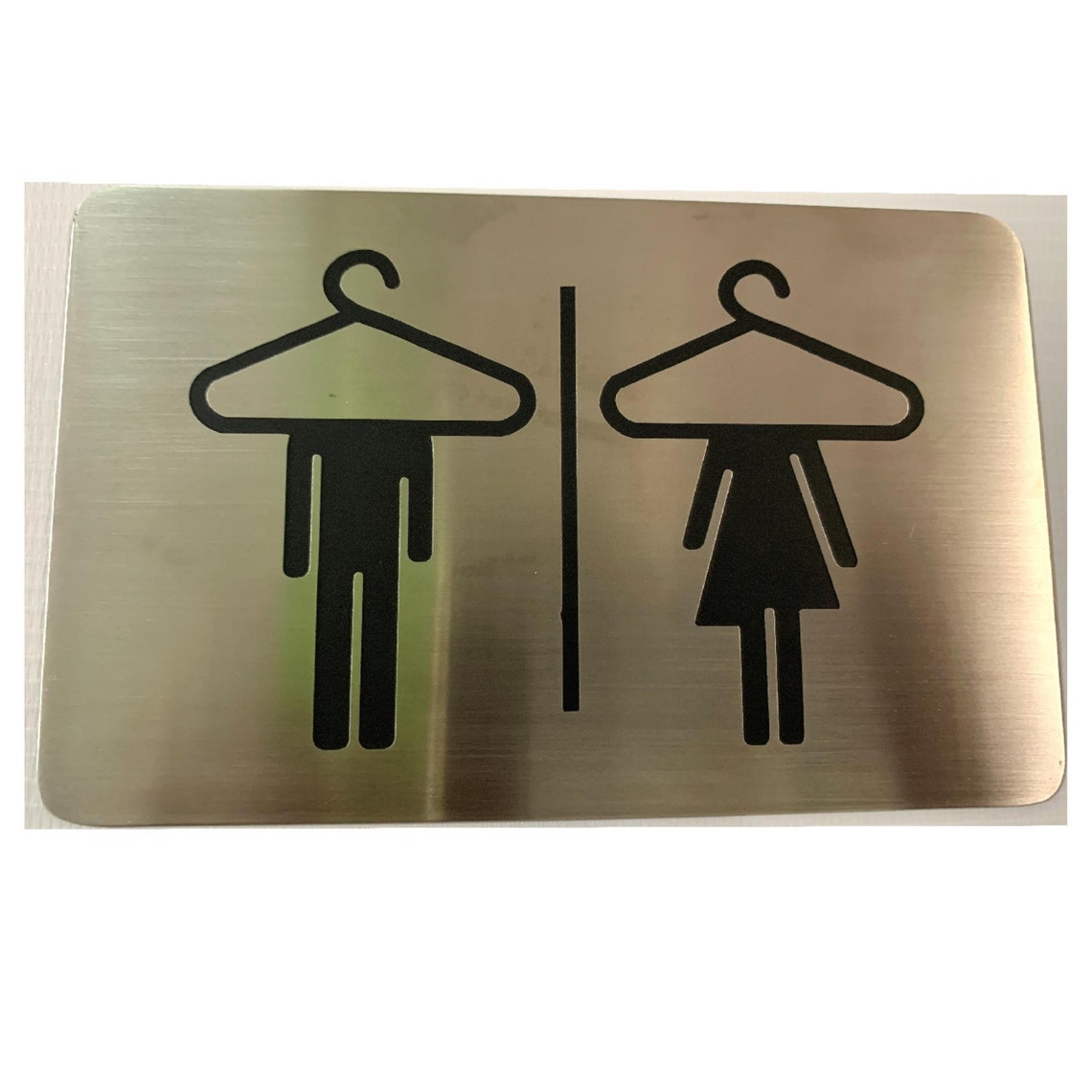CHANGING ROOM UNISEX Sign Stainless Steel Satin Sign for Etsy